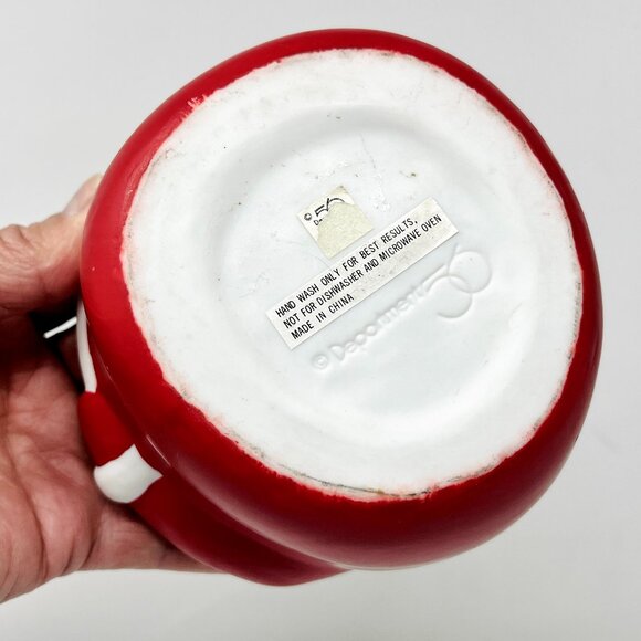 Department 56 Christmas Santa Porcelain Candy Dish Serving Bowl Dept 56 Ceramic - Picture 7 of 7